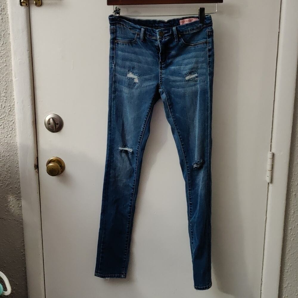 Blank NYC Girl's Spray On Distressed Skinny Jeans 14 Casual Classic Boho School